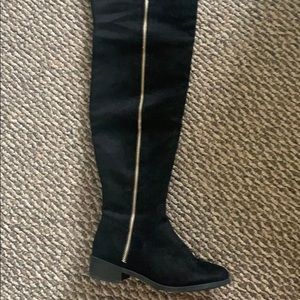 Black over the knee boots